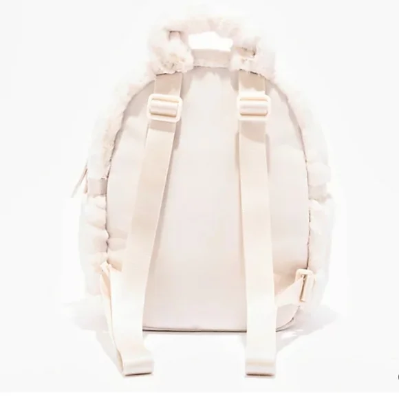 Nike Sportswear Futura Faux Fur White Mini Backpack. NWT. - Picture 2 of 13